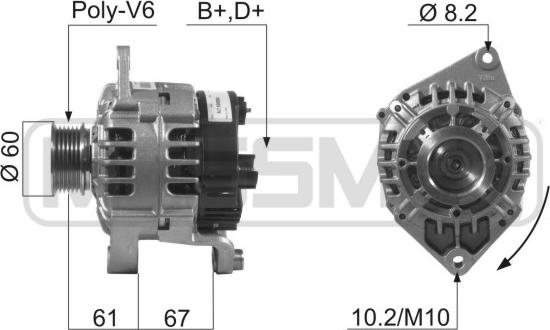 ERA 210586 - Ģenerators www.autospares.lv