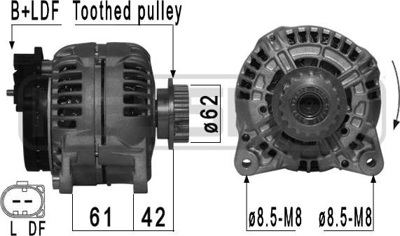 ERA 210581A - Ģenerators www.autospares.lv