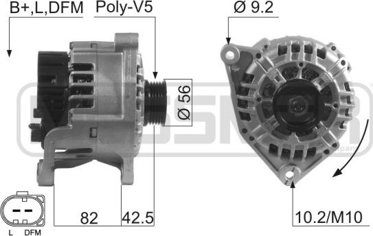 ERA 210535 - Генератор www.autospares.lv