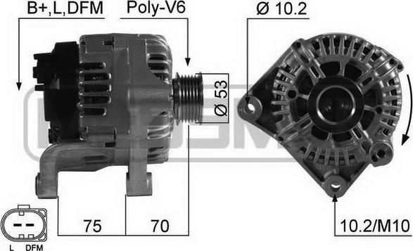 ERA 210530A - Генератор www.autospares.lv