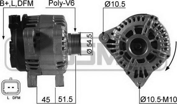 ERA 210538 - Alternator www.autospares.lv