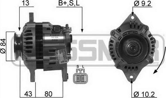 ERA 210532A - Ģenerators www.autospares.lv