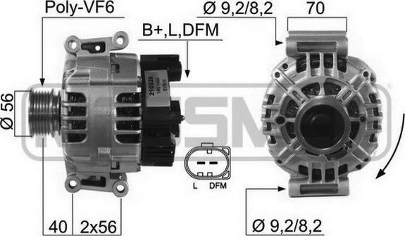 ERA 210525 - Генератор www.autospares.lv