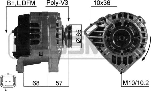 ERA 210526 - Ģenerators www.autospares.lv