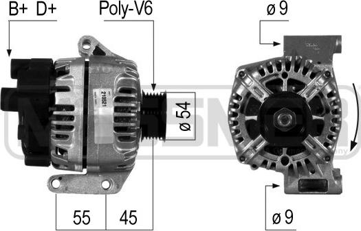 ERA 210521 - Alternator www.autospares.lv