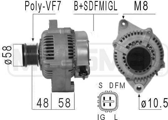 ERA 210577 - Генератор www.autospares.lv