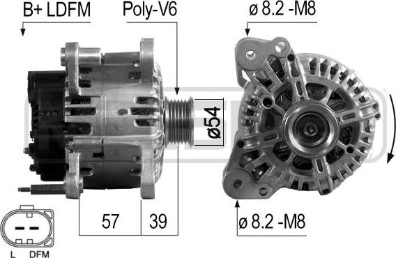 ERA 210699 - Ģenerators www.autospares.lv