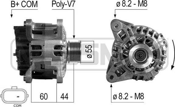 ERA 210696A - Генератор www.autospares.lv