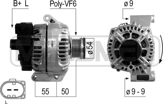 ERA 210691 - Генератор www.autospares.lv