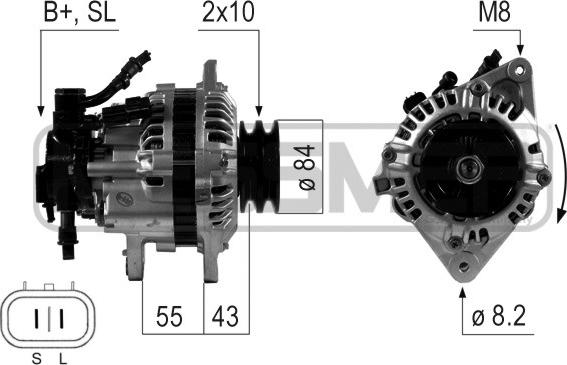 ERA 210645 - Генератор www.autospares.lv