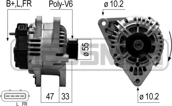 ERA 210646 - Ģenerators www.autospares.lv