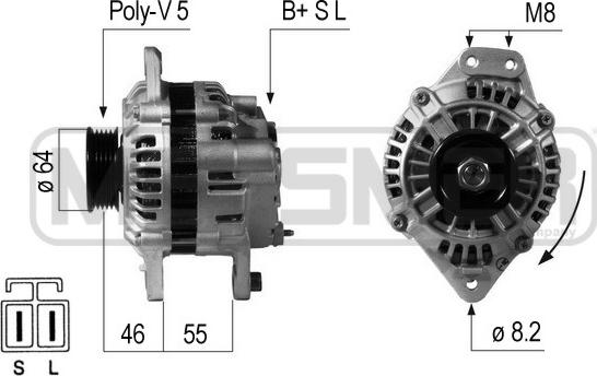 ERA 210648 - Генератор www.autospares.lv