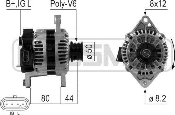 ERA 210643A - Ģenerators www.autospares.lv