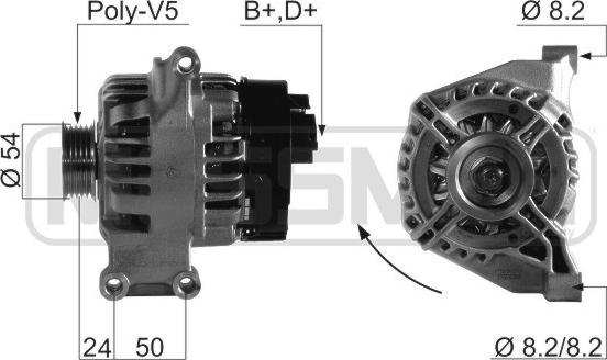 ERA 210659A - Alternator www.autospares.lv