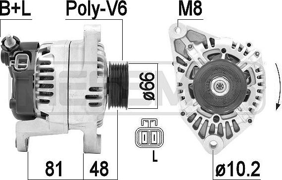 ERA 210655 - Ģenerators www.autospares.lv