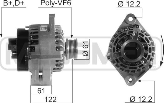 ERA 210664 - Генератор www.autospares.lv