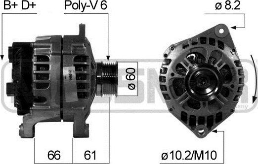 ERA 210668 - Ģenerators autospares.lv