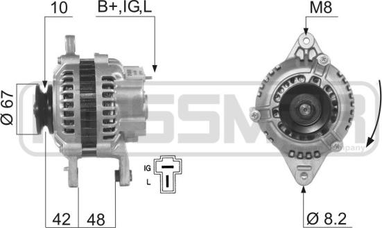 ERA 210609A - Alternator www.autospares.lv