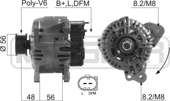 ERA 210603 - Ģenerators www.autospares.lv