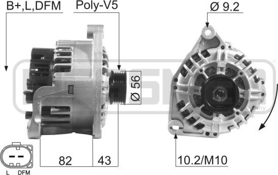 ERA 210602 - Генератор www.autospares.lv