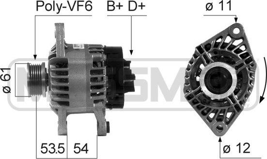 ERA 210686 - Ģenerators www.autospares.lv