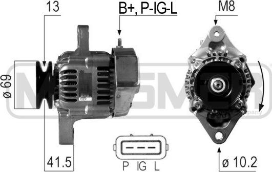 ERA 210681 - Генератор www.autospares.lv