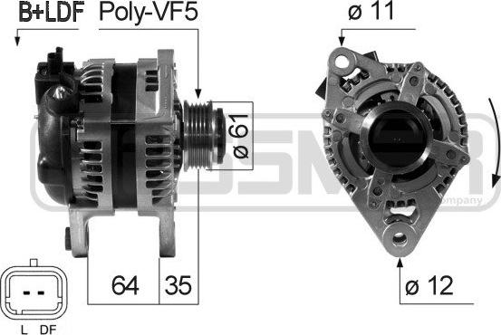 ERA 210688 - Ģenerators www.autospares.lv