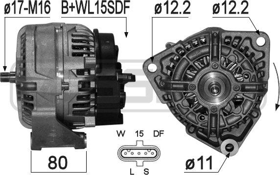 ERA 210630A - Генератор www.autospares.lv