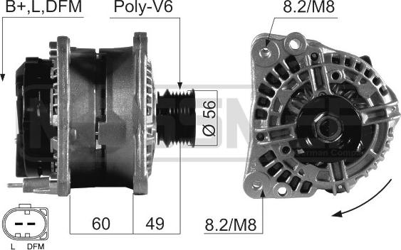 ERA 210632A - Ģenerators www.autospares.lv