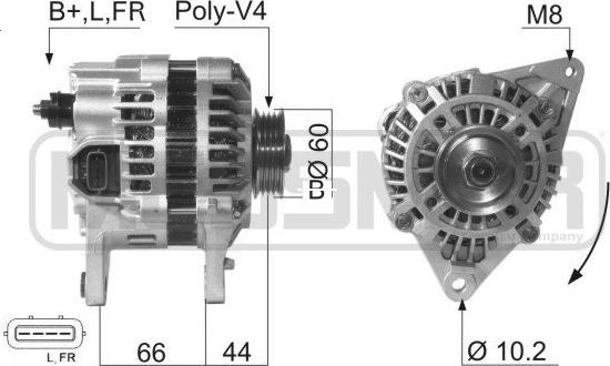 ERA 210624 - Генератор www.autospares.lv