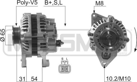 ERA 210623A - Генератор www.autospares.lv