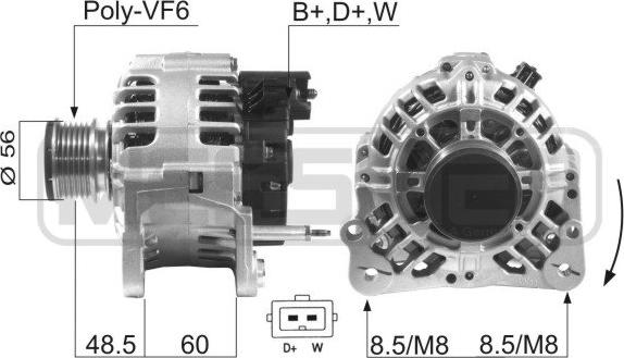 ERA 210093 - Ģenerators www.autospares.lv