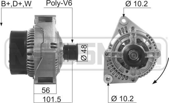 ERA 210042R - Генератор www.autospares.lv