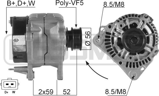 ERA 210047A - Ģenerators www.autospares.lv