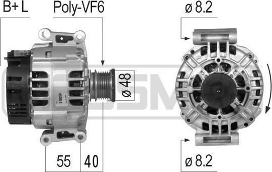 ERA 210059 - Генератор www.autospares.lv