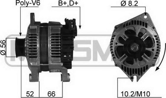 ERA 210069A - Ģenerators www.autospares.lv