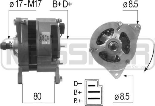 ERA 210060A - Ģenerators www.autospares.lv