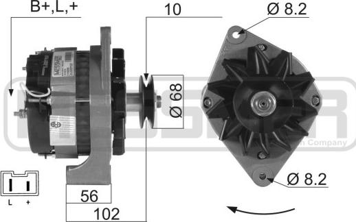 ERA 210009A - Ģenerators www.autospares.lv