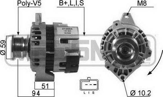 ERA 210004A - Ģenerators autospares.lv