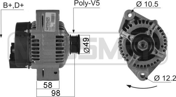 ERA 210005A - Ģenerators www.autospares.lv