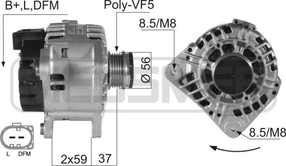 ERA 210007A - Alternator www.autospares.lv