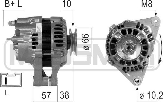 ERA 210015R - Генератор www.autospares.lv