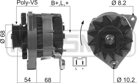 ERA 210080R - Ģenerators www.autospares.lv