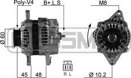 ERA 210081 - Генератор www.autospares.lv