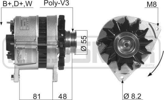 ERA 210087A - Генератор www.autospares.lv