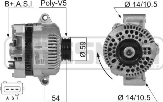 ERA 210029A - Генератор www.autospares.lv