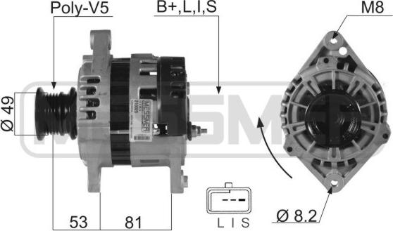 ERA 210025A - Ģenerators www.autospares.lv