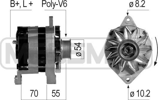 ERA 210072A - Генератор www.autospares.lv