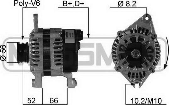 ERA 210077 - Генератор www.autospares.lv