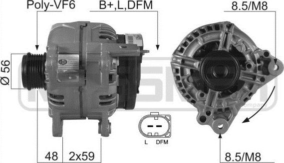 ERA 210194A - Ģenerators www.autospares.lv